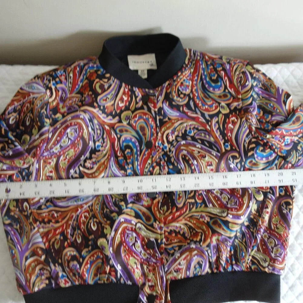 Multicolor Paisley Women's Jacket - Picture 6 of 8